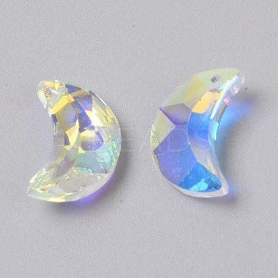 Glass Rhinestone Pendants GLAA-WH0025-52A-1