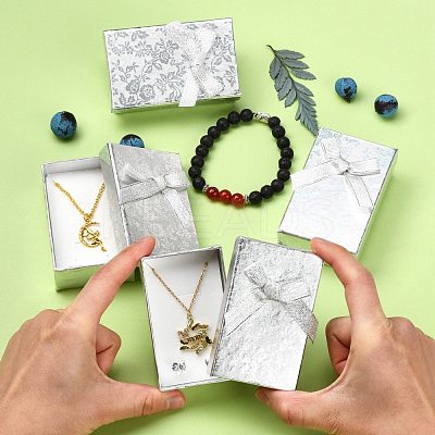 Rectangle Cardboard Jewelry Set Boxes CBOX-S013-02-1