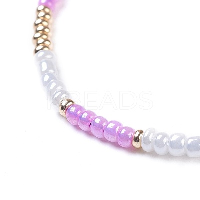 Nylon Thread Braided Beads Bracelets BJEW-JB04350-M-1