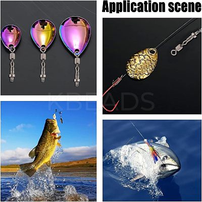 40Pcs 4 Style Brass Fishing Quick Change Clip FIND-FH0004-43-1