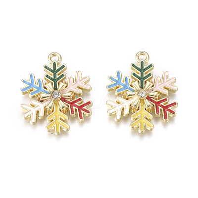 Golden Plated Alloy Pendants PALLOY-L228-005G-1
