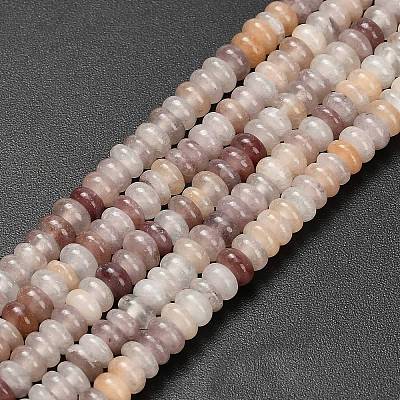 Natural Lepidolite/Purple Mica Stone Beads Strands G-L635-A30-4x2mm-1