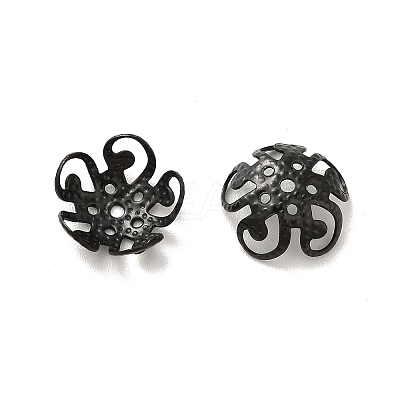 Ion Plating(IP) 304 Stainless Steel Bead Caps X-STAS-F094-11EB-1