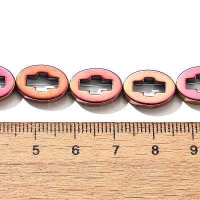 Electroplated Synthetic Non-magnetic Hematite Beads Strands G-L613-Z01-03I-1