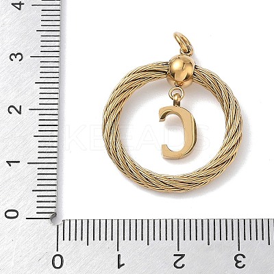 304 Stainless Steel Pendants STAS-D154-01C-G-1