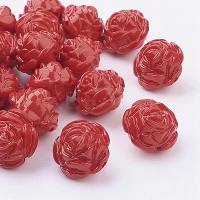 Opaque Acrylic Beads MACR-S635-6-1