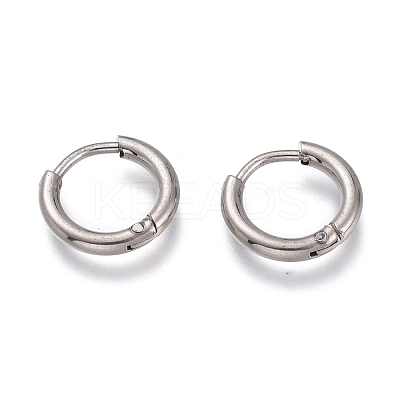 Tarnish Resistant 201 Stainless Steel Huggie Hoop Earrings EJEW-O095-05-19-1