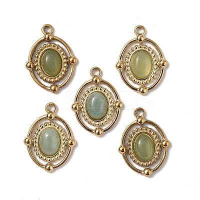 Natural Green Aventurine Pendants STAS-C064-VC907-1