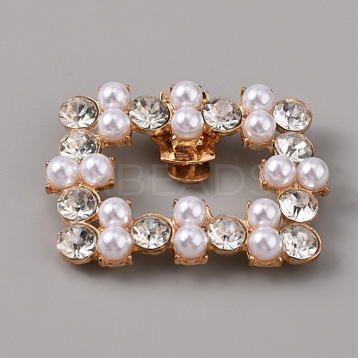 Plastic Imitation Pearl Shoe Decoration AJEW-WH0248-223-1