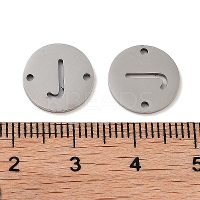 Non-Tarnish 201 Stainless Steel Hollow Flat Round Links FIND-R149-03J-P-1