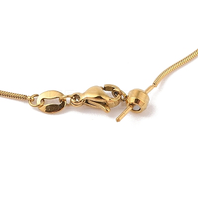 PVD Vacuum Plating 304 Stainless Steel Snake Chain Necklace STAS-M065-20G-1