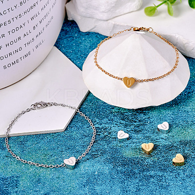 4Pcs 2 Colors Stainless Steel Beads STAS-TA0002-72C-1