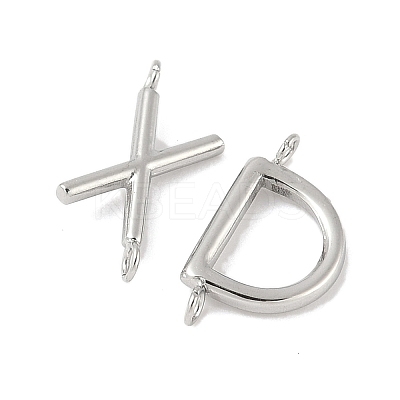 26Pcs 26 Styles 304 Stainless Steel Initial Connector Charms STAS-L022-517P-1