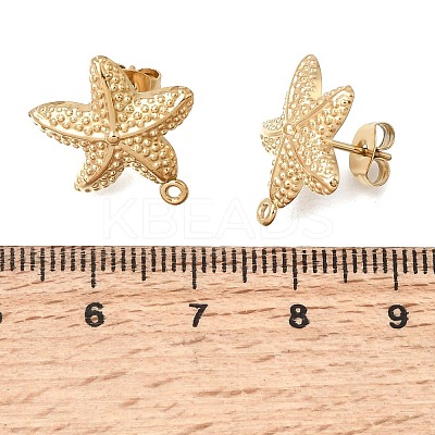 304 Stainless Steel Stud Earring Findings STAS-D391-03C-G-1