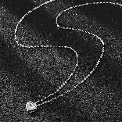 304 Stainless Steel Pendant Necklaces NJEW-O108-14P-1