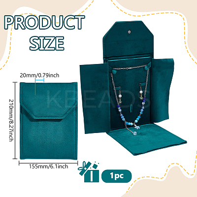 Velvet Jewelry Storage Bags with Flip Lid AJEW-WH0609-435B-1