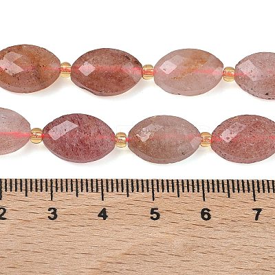 Natural Strawberry Quartz Beads Strands G-A295-A09-01-1