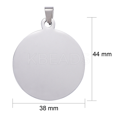Tarnish Resistant 304 Stainless Steel Pendants LS-STAS-I140-01B-S-1