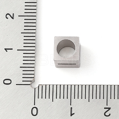 Tarnish Resistant 201 Stainless Steel European Beads STAS-M058-01I-P-1