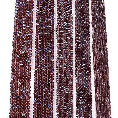 Electroplate Glass Beads Strands EGLA-A044-T6mm-L13-1