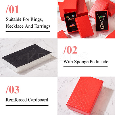 Rectangle Cardboard Paper Jewelry Box LS-CON-TAC0015-01D-1