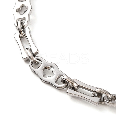 Tarnish Resistant 201 Stainless Steel Link Chain Bracelets BJEW-B078-93P-1