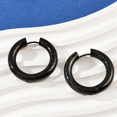 202 Stainless Steel Polishing Hoop Earrings EJEW-M106-02EB-07-1