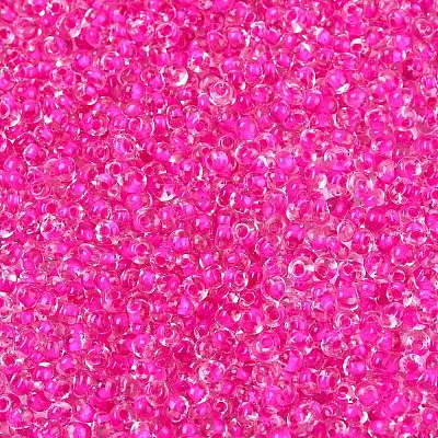 8/0 Inside Colours Transparent Glass Seed Beads SEED-T007-06I-1
