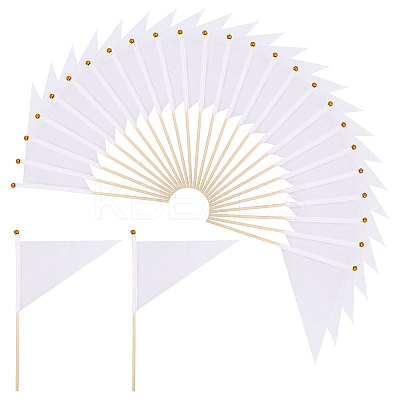 Polyester Flag with Bamboo Handle AJEW-WH0314-926-1