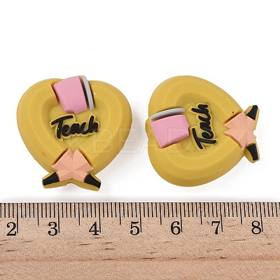 Teachers' Day Themes Silicone Beads SIL-I013-01B-1