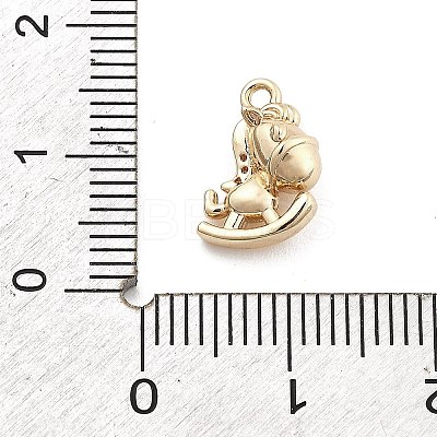 Brass Micro Pave Cubic Zirconia Pendants KK-M306-06G-01-1