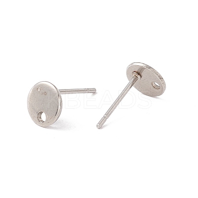 Non-Tarnish 201 Stainless Steel Stud Earring Findings STAS-P308-09A-P-1