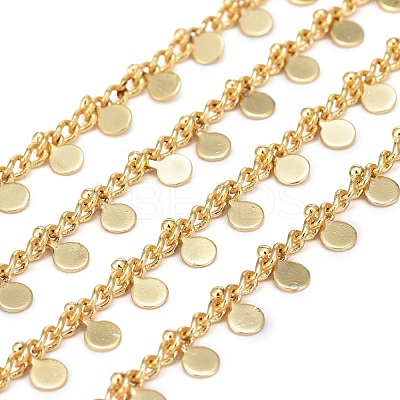 Handmade Brass Curb Chains CHC-E020-05G-1