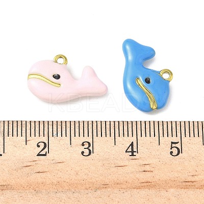 304 Stainless Steel Enamel Pendants STAS-I346-25G-01-1