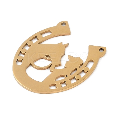 304 Stainless Steel Pendants STAS-L279-025G-1