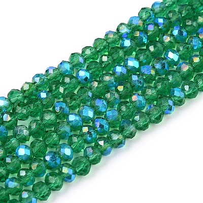Electroplate Glass Beads Strands LS-EGLA-A044-T2mm-L18-1