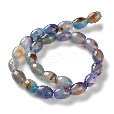 Natural Agate(Dyed & Heated) Beads Strands G-M446-D01-01B-1