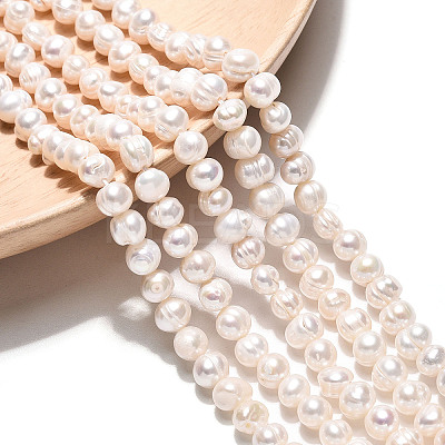 Natural Cultured Freshwater Pearl Beads Strands PEAR-N026-02-1