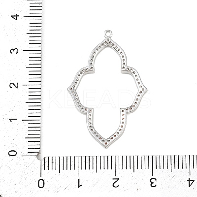 Brass Micro Pave Cubic Zirconia Pendants KK-Z133-05P-02-1