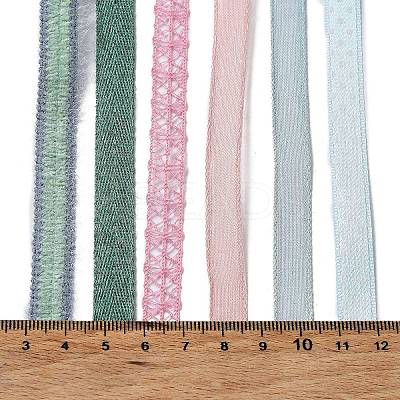 18 Yards 6 Colors Polyester Ribbon SRIB-C001-B02-1
