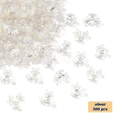 Plated Iron Fancy Bead Caps IFIN-YW0003-97S-1