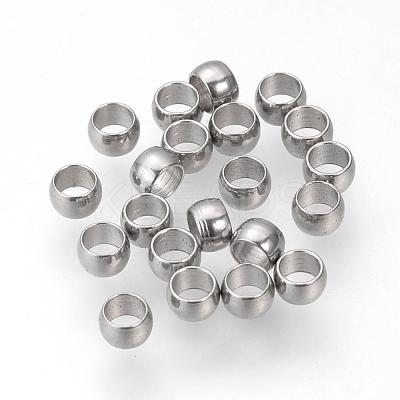 Tarnish Resistant 304 Stainless Steel Spacer Beads X-STAS-R065-81-1