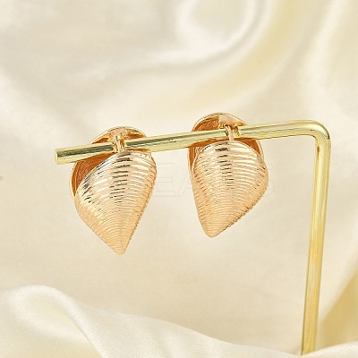Brass Hoop Earrings for Women LS-EJEW-U041-06G-1