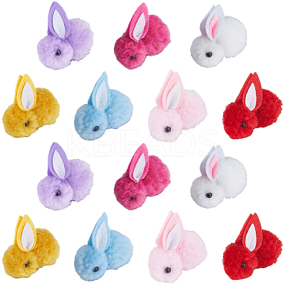 28Pcs 7 Colors Wool Felt Ball AJEW-SC0031-37B-1