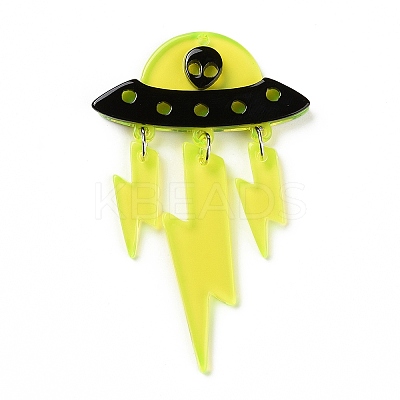 Transparent Acrylic Big Pendants LS-OACR-B001-03-1