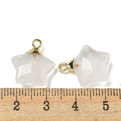 Natural Quartz Crystal Pendants G-P540-01G-02-1