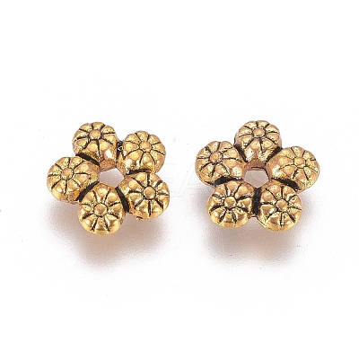 Tibetan Style Alloy Spacer Beads LS-GLF10889Y-NF-1