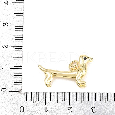 Brass Enamel Pendants KK-F938-43G-1