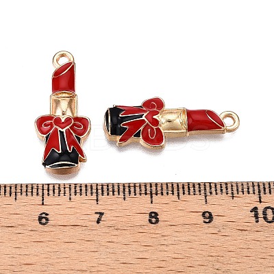 Rack Plating Alloy Enamel Pendants ENAM-N056-425B-1