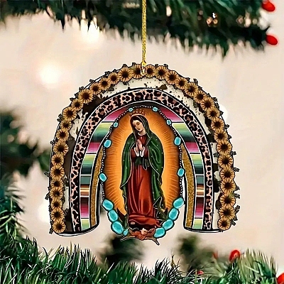 Acrylic Virgin Mary Hanging Ornaments PW-WGC7DE6-01-1